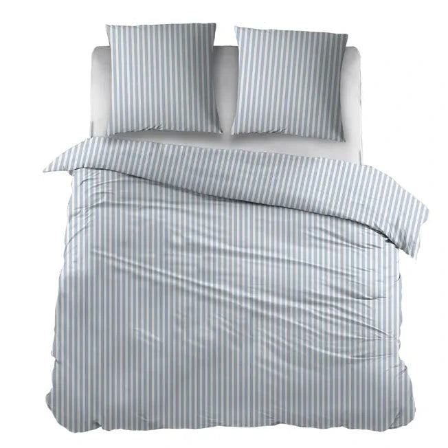 Sleepnight Dekbedovertrek Flanel Iris Blauw