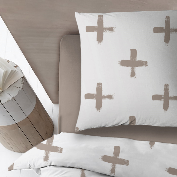 Sleepnight Lakenset Katoen Kely - Taupe