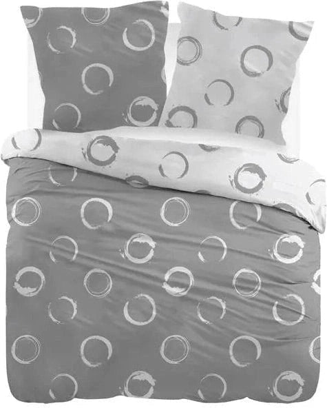 Sleepnight Lakenset Flanel Lieve Grey