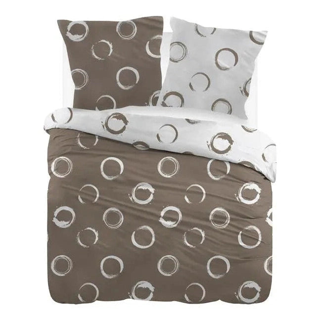 Ensemble de draps en flanelle Cottons Lieve Taupe