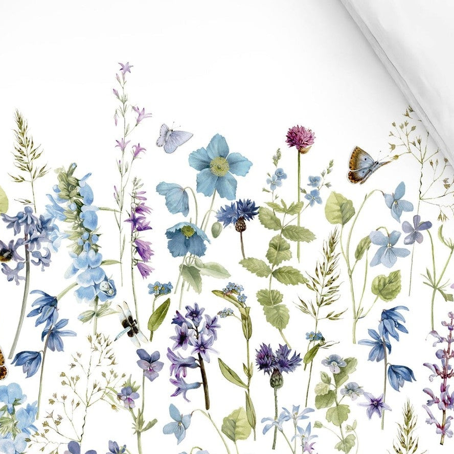 Marjolein Bastin Dekbedovertrek Katoen Blue Garden Blauw