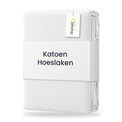 Sleepnight Hoeslaken Katoen 30 cm Wit