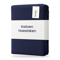 Sleepnight Hoeslaken Katoen 30 cm Marine