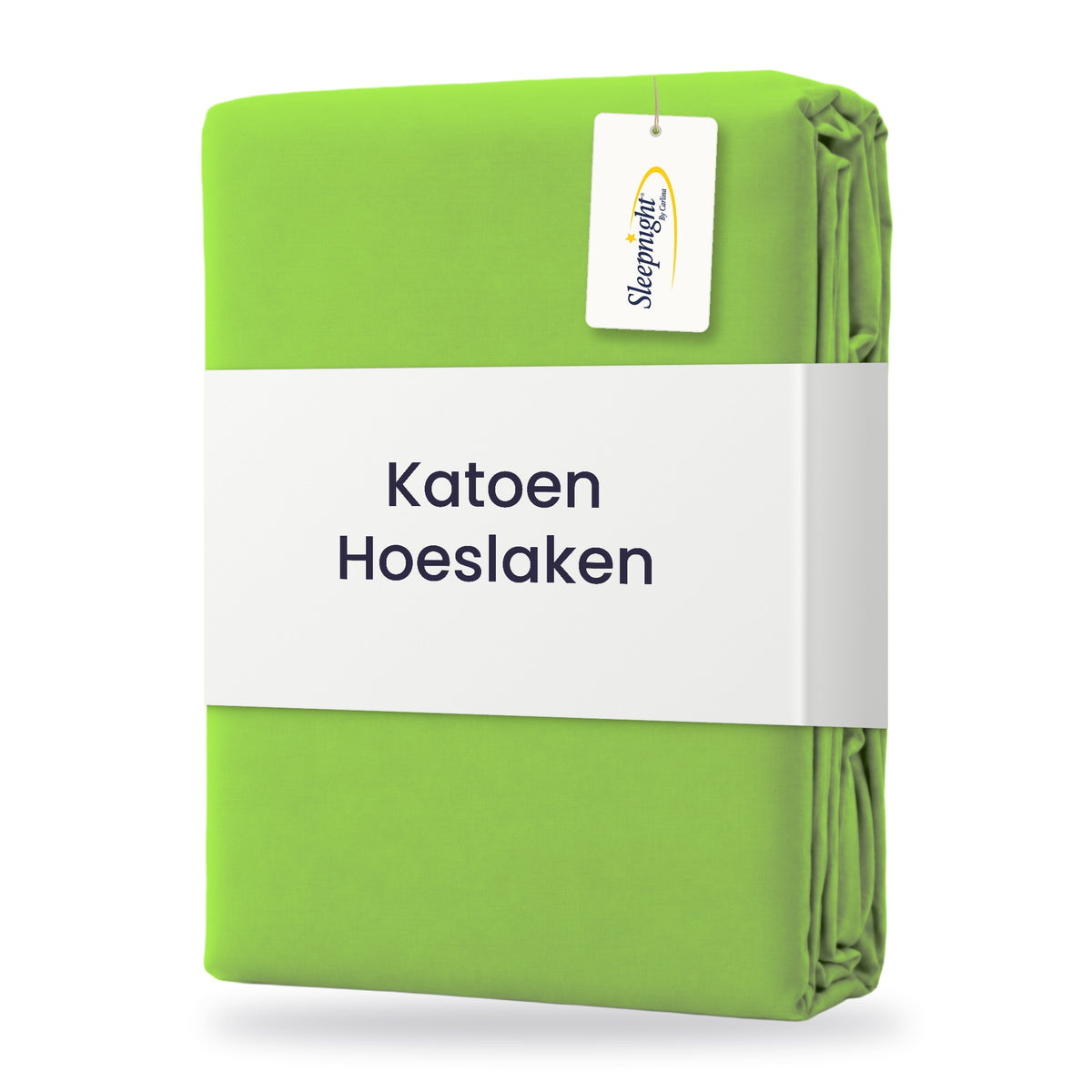Sleepnight Hoeslaken Katoen 30 cm Lime - verpakking