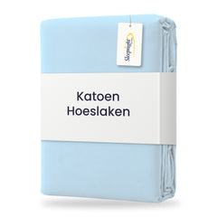 Sleepnight Hoeslaken Katoen 30 cm Hemelsblauw