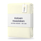 Sleepnight Hoeslaken Katoen 40 cm Ivoor - verpakking