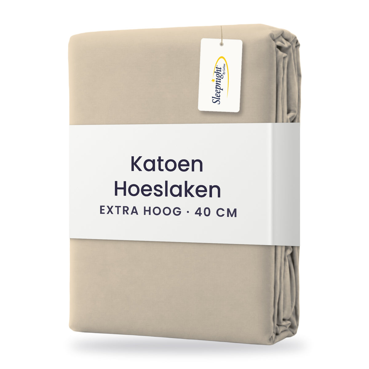 Sleepnight Hoeslaken Katoen 40 cm Café - verpakking