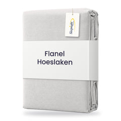 Sleepnight Hoeslaken Flanel 30 cm Grijs