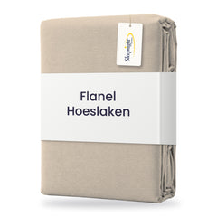 Sleepnight Hoeslaken Flanel 30 cm Café