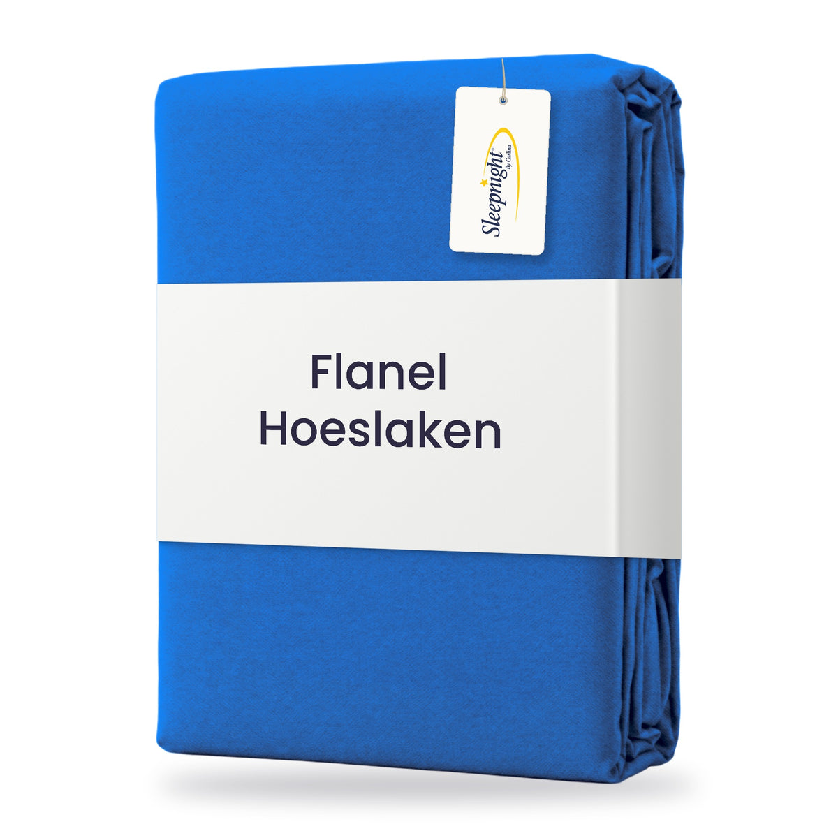 Sleepnight Hoeslaken Flanel 30 cm Blauw - verpakking