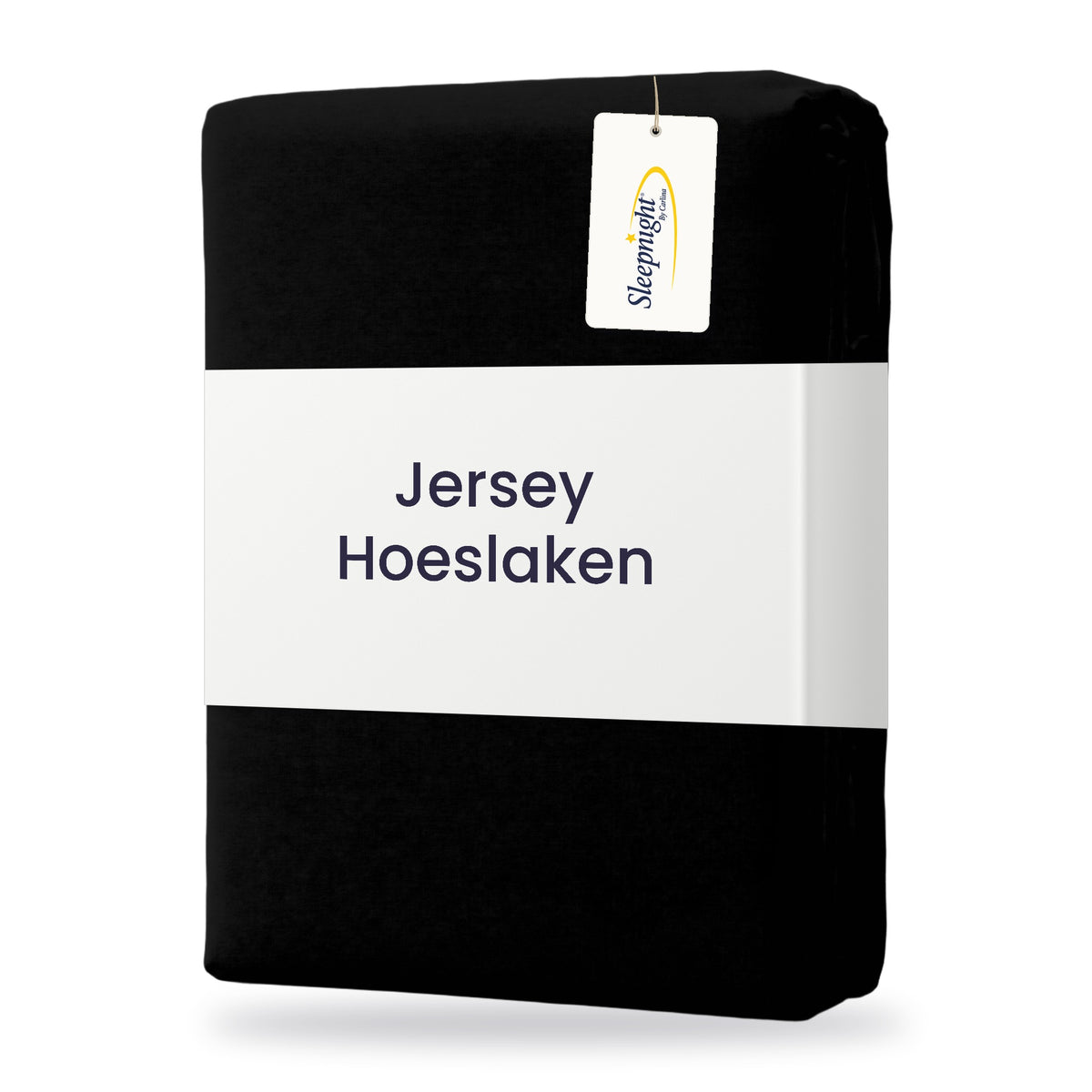 Sleepnight Hoeslaken Jersey 30 cm Zwart - verpakking