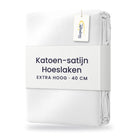 Sleepnight Hoeslaken Satijn 40 cm Wit - verpakking