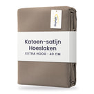 Sleepnight Hoeslaken Satijn 40 cm Taupe - verpakking