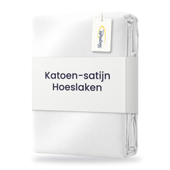 Sleepnight Hoeslaken Satijn 30 cm Wit