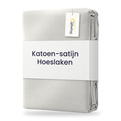 Sleepnight Hoeslaken Satijn 30 cm Grijs