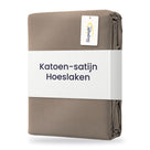 Sleepnight Hoeslaken Satijn 30 cm Taupe - verpakking