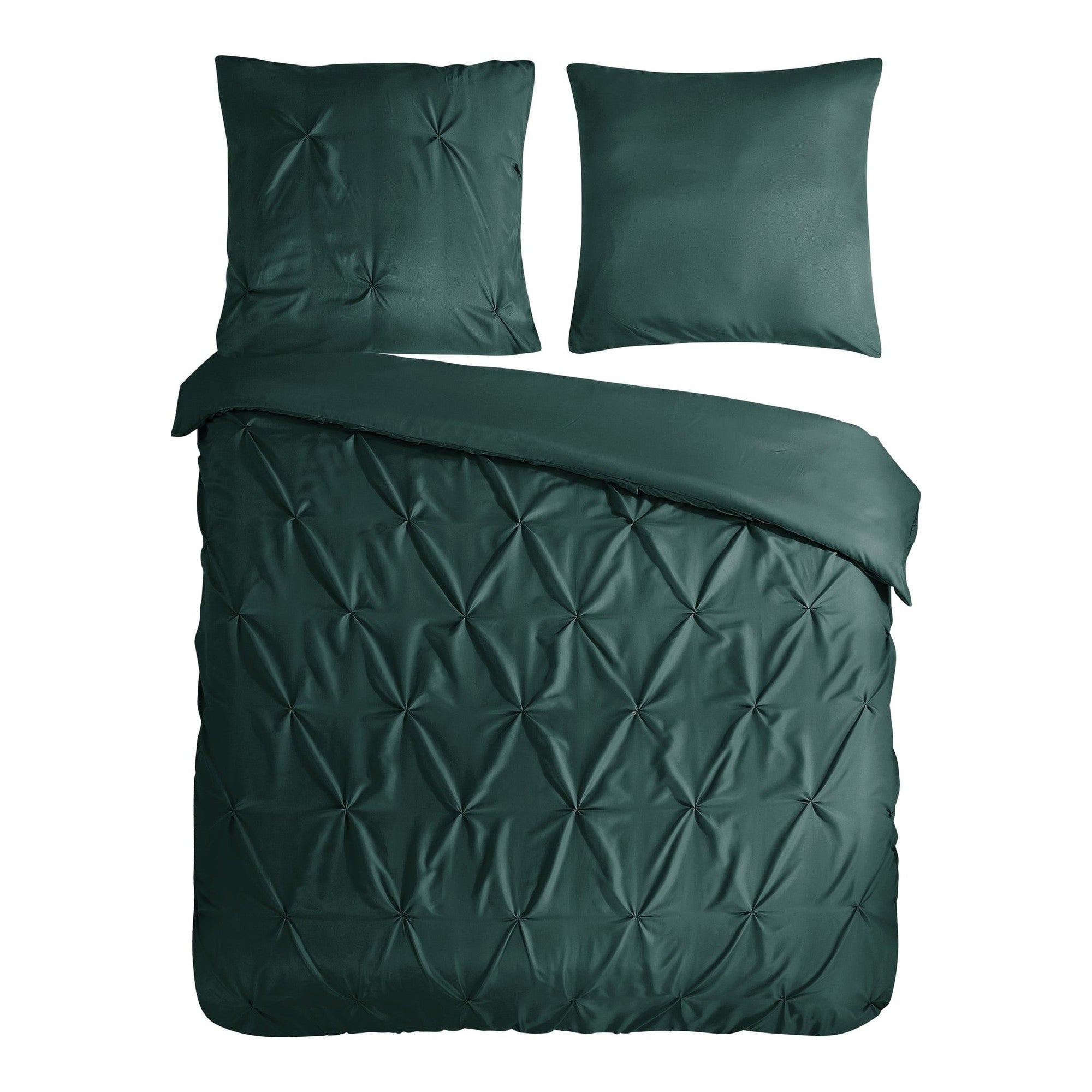 Pure dekbedovertrek Microfiber Elegance, Dark Green