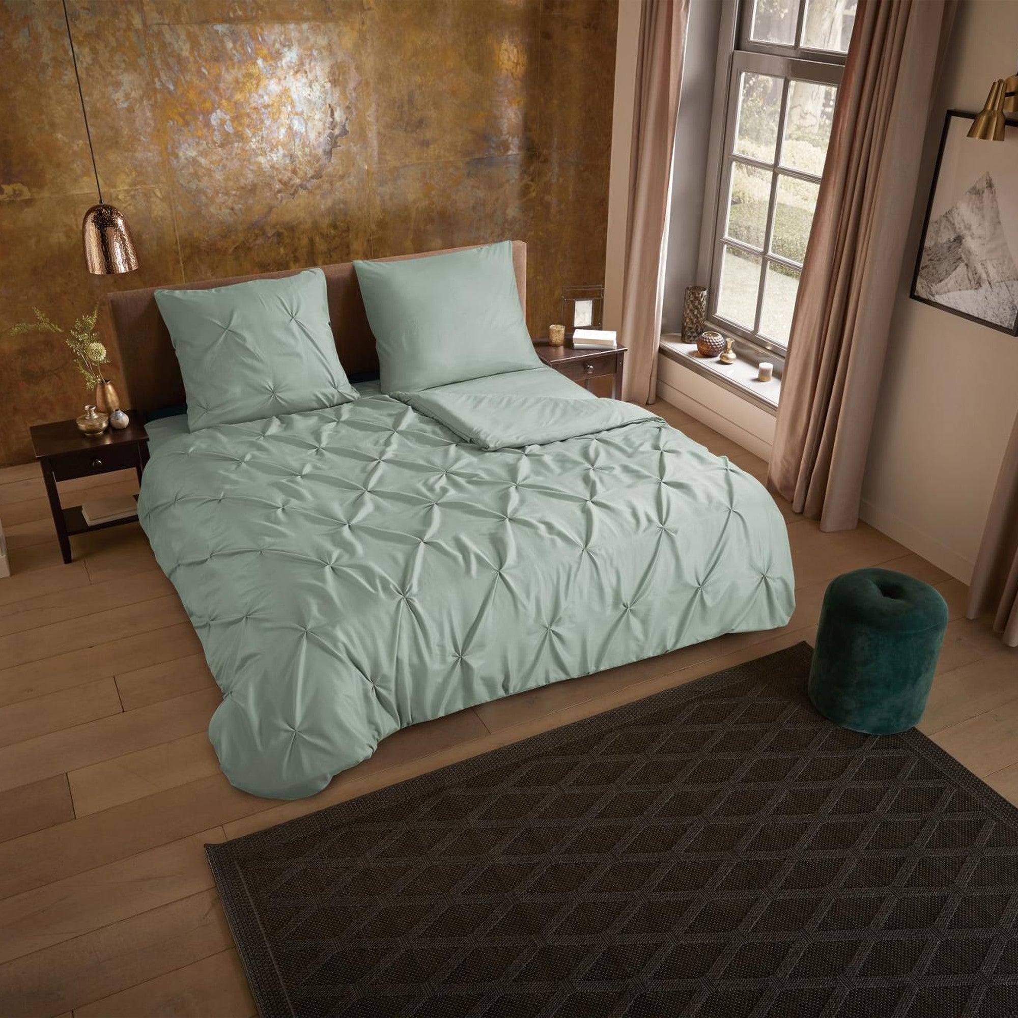 Pure dekbedovertrek Microfiber Elegance, Light Sage