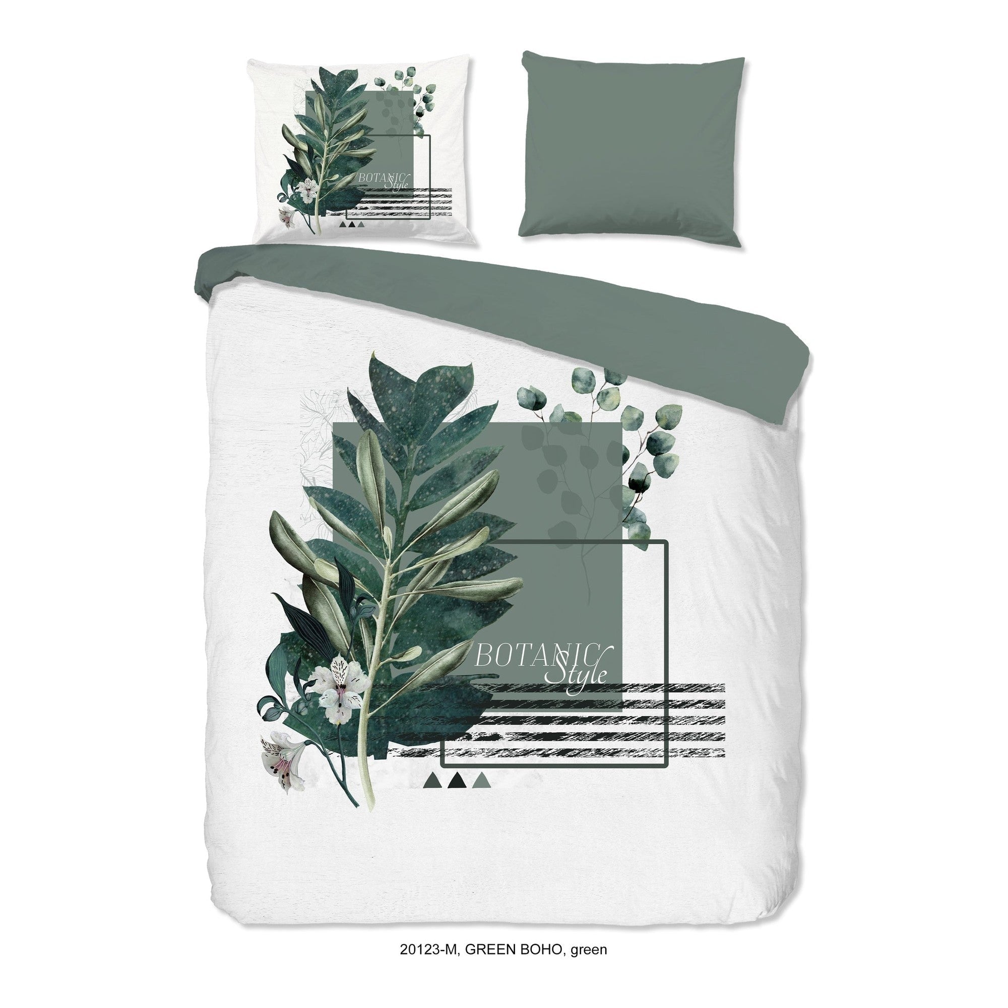 Pure dekbedovertrek Microfiber Green Boho, Green