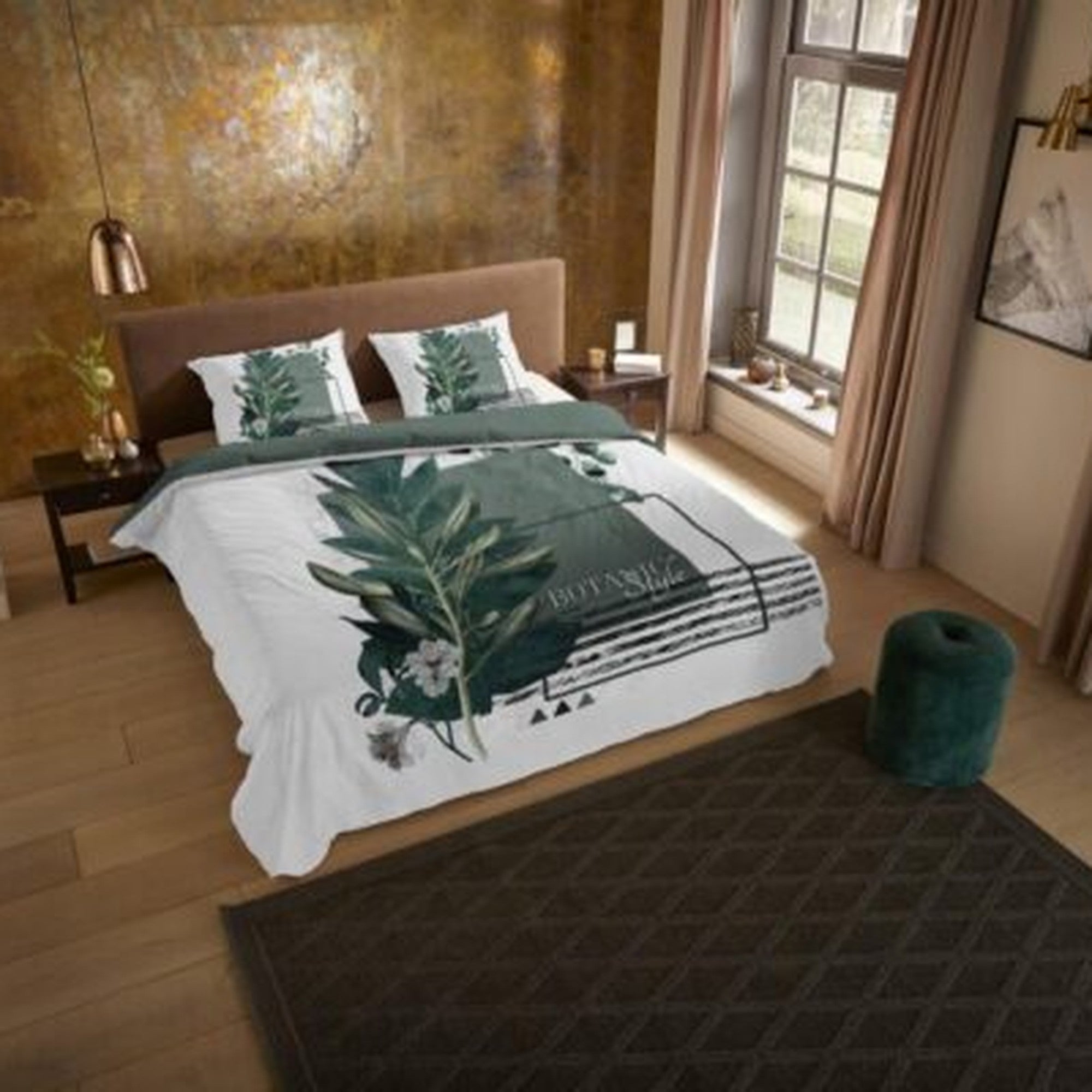 Pure Dekbedovertrek Microfiber Green Boho - Green
