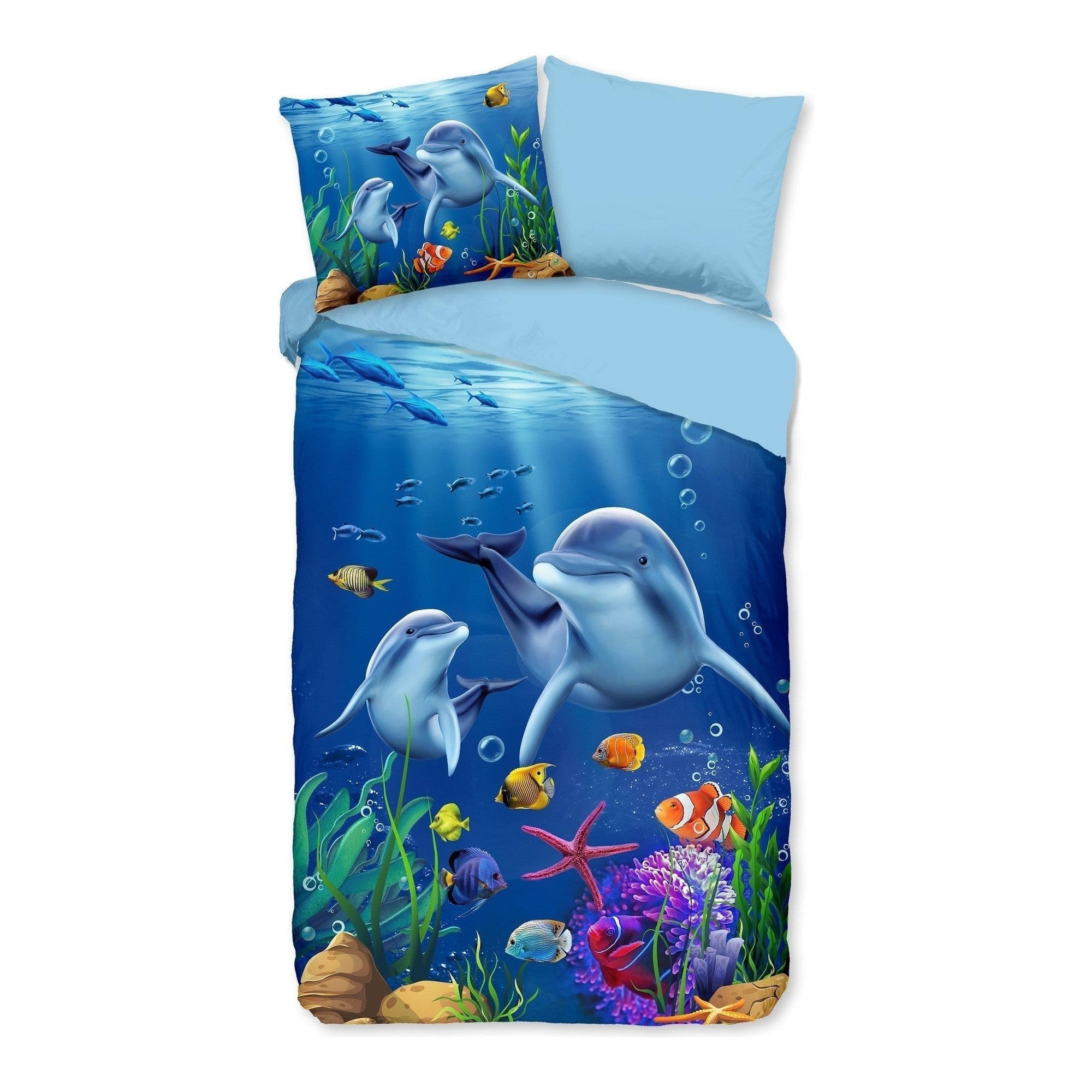 Pure dekbedovertrek Microfiber Mare blauw