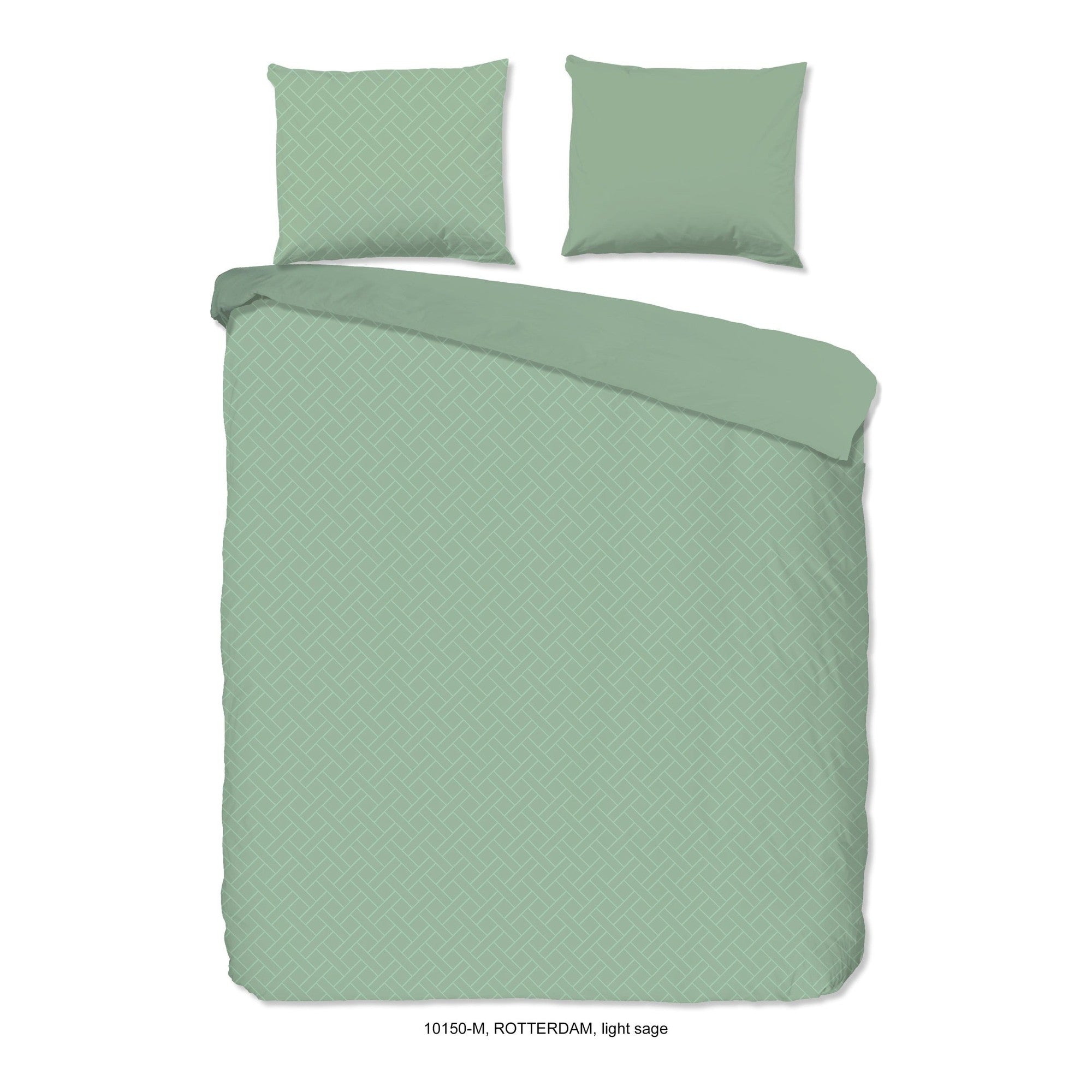 Pure dekbedovertrek Microfiber Rotterdam, Light Sage