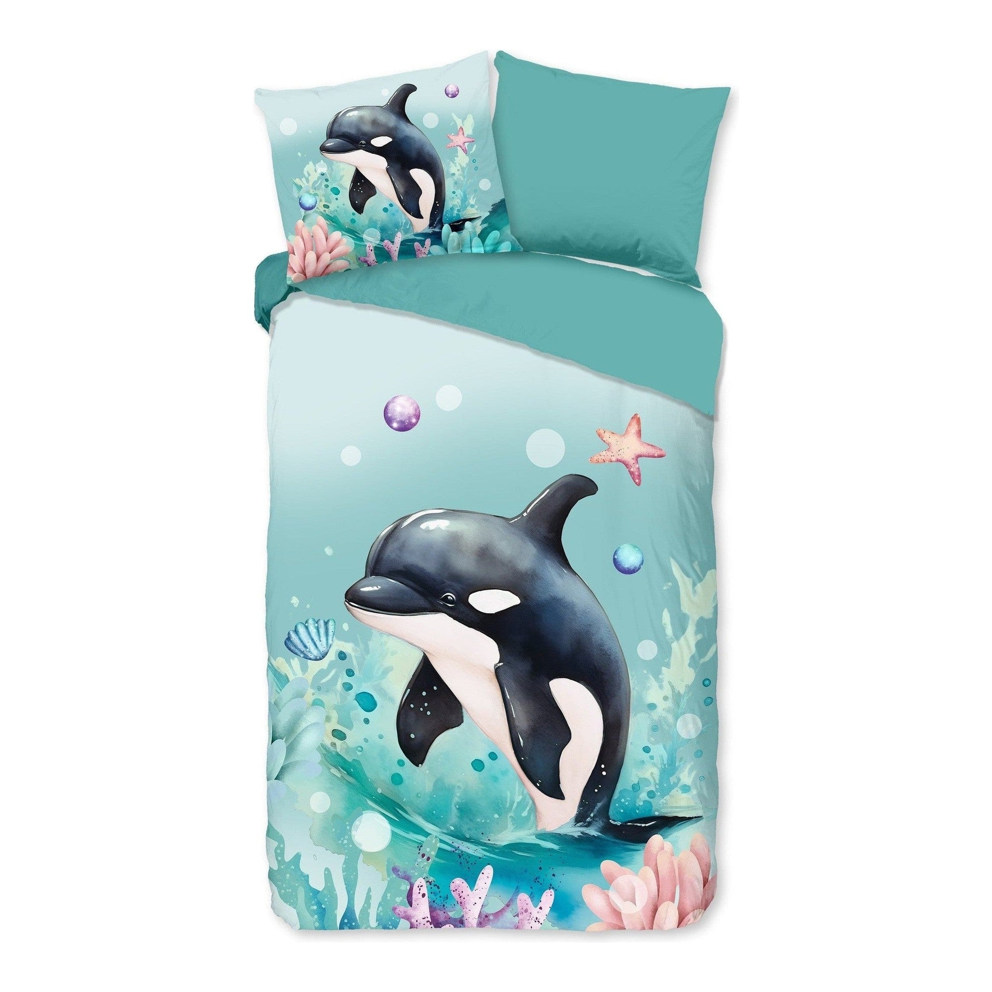Pure dekbedovertrek Microfiber Splash mint