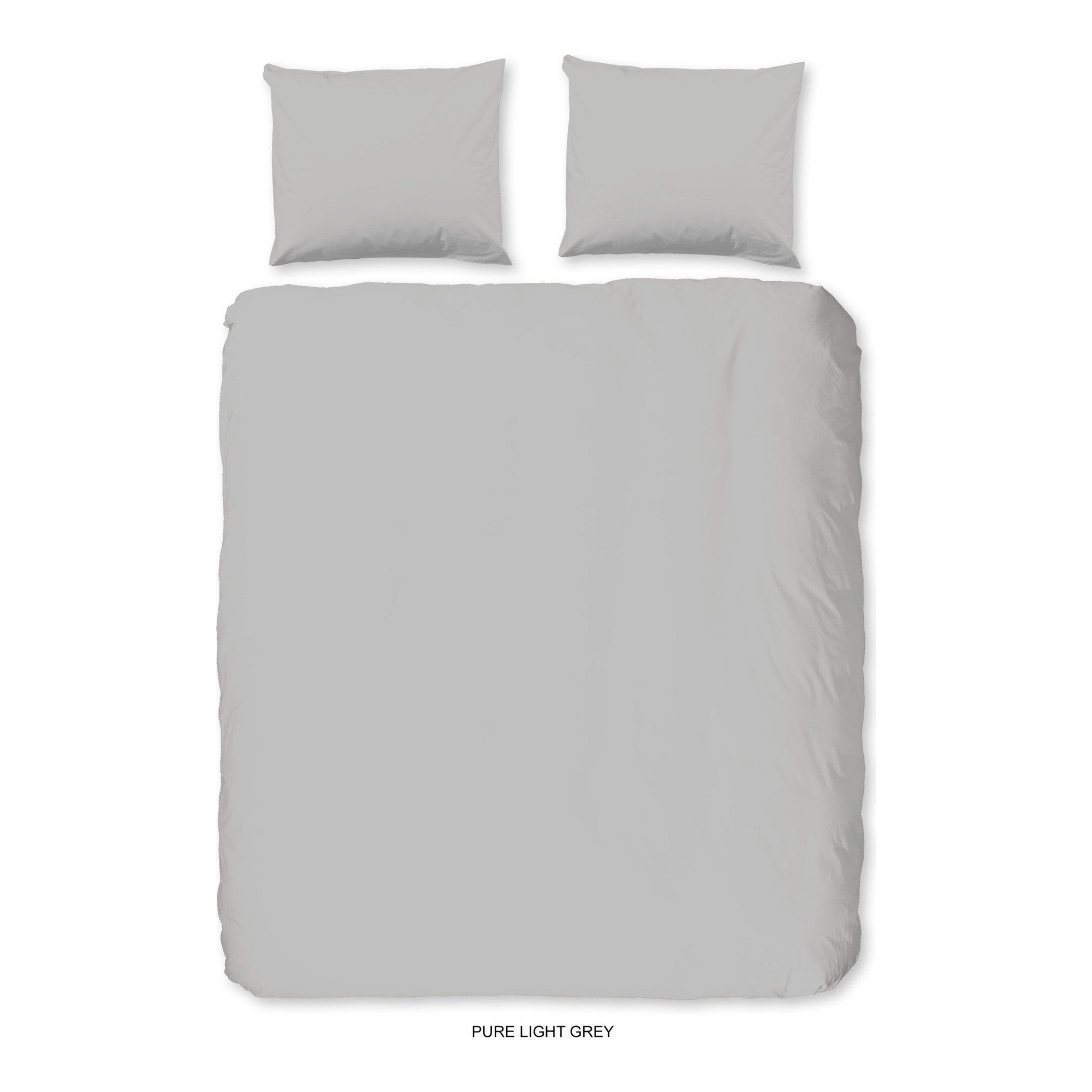 Pure dekbedovertrek Microfiber uni, Light Grey