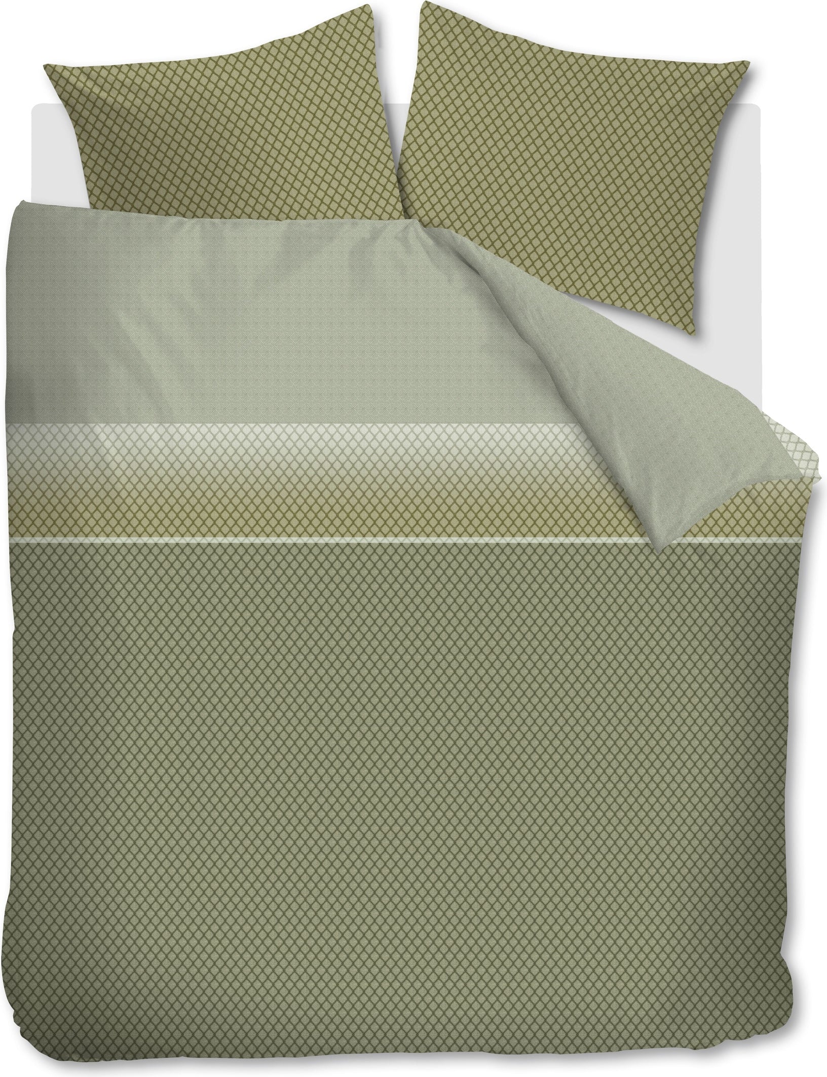 Beddinghouse Dekbedovertrek Katoen Riven - Groen