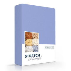 Romanette Hoeslaken Stretch Flanel Lavendel