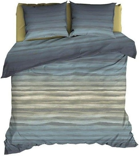 Satin d'Or Dekbedovertrek Dekbedovertrek Satijn Fluvius Teal Blauw