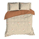 Satin d'Or dekbedovertrek Zabina beige satijn
