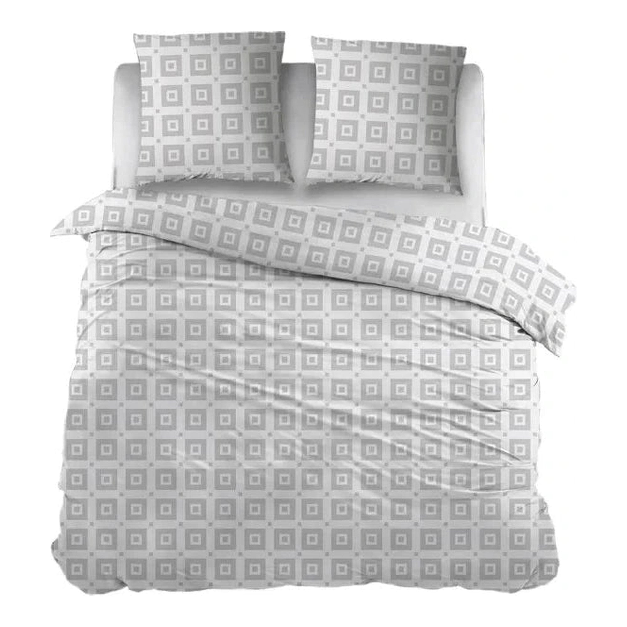 Sleepnight Lakenset flanel Ilse grijs