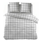 Sleepnight dekbedovertrek flanel Lies grijs