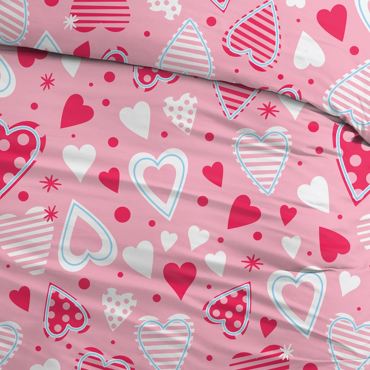 Sleepnight dekbedovertrek flanel Love