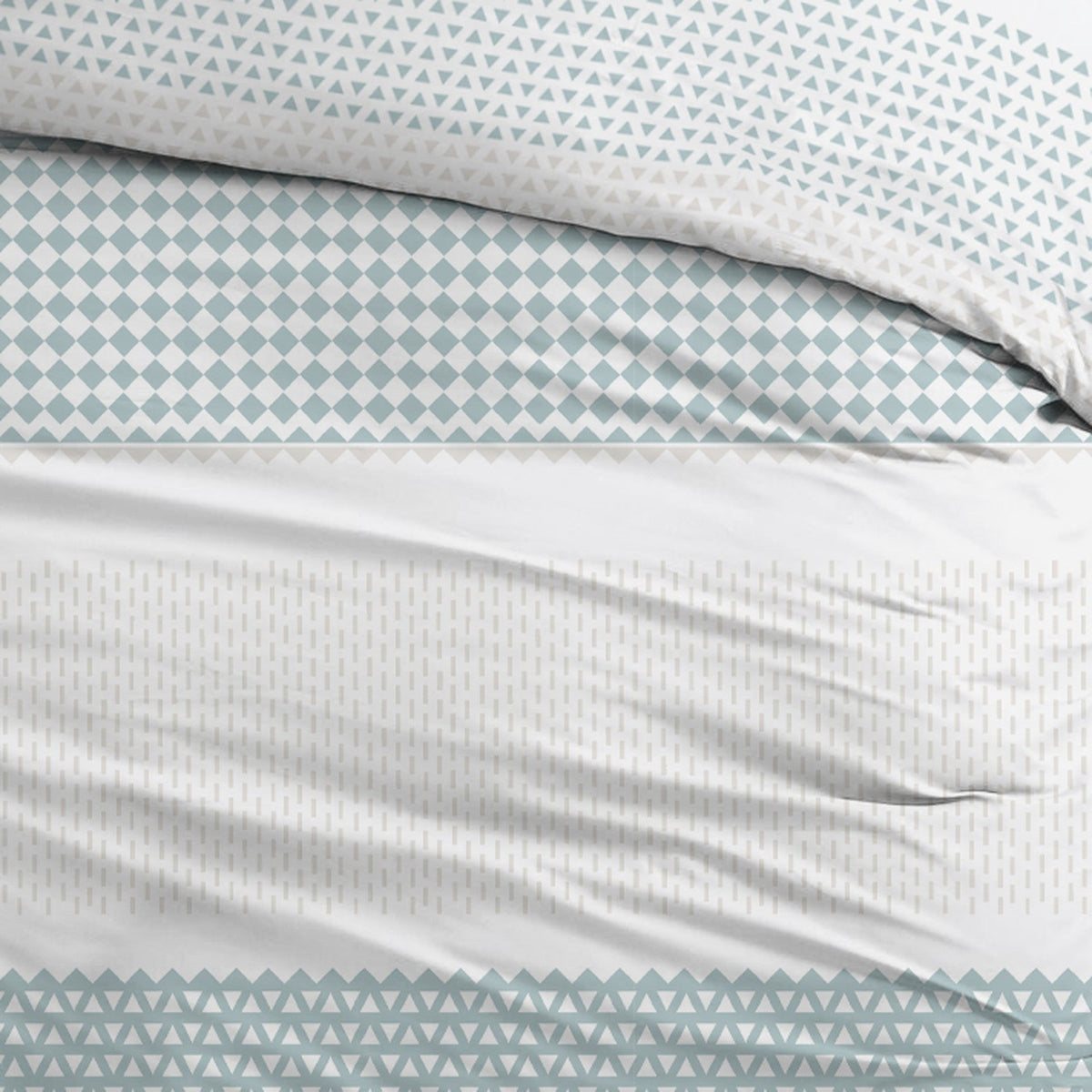 Sleepnight dekbedovertrek flanel Paola blauw