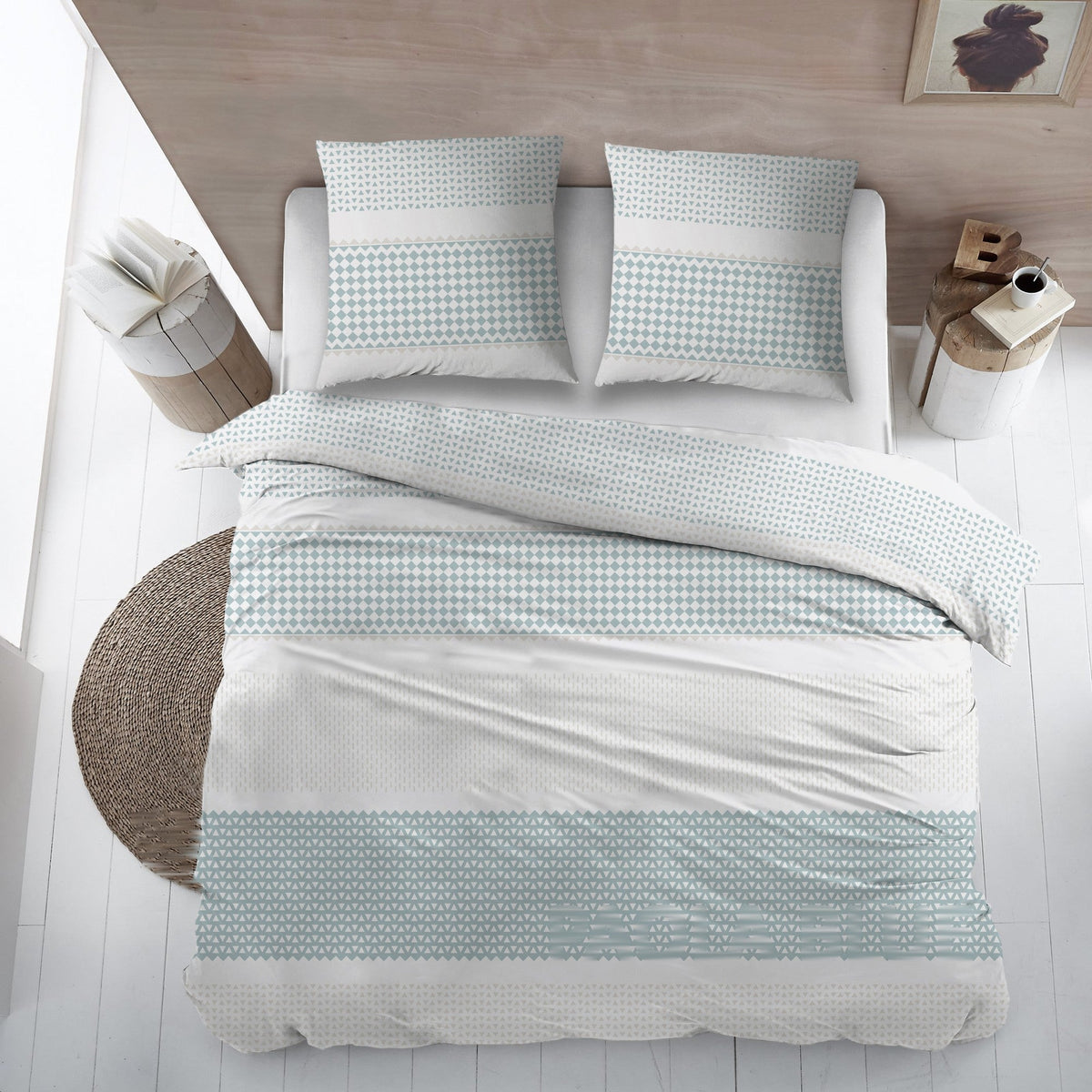 Sleepnight lakenset flanel Paola blauw