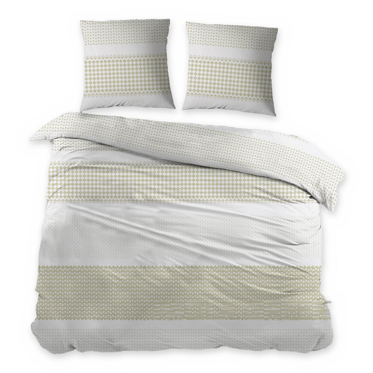 Sleepnight dekbedovertrek flanel Paola groen