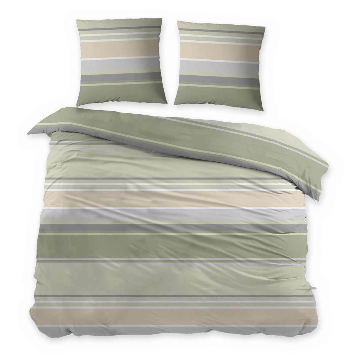 Sleepnight dekbedovertrek flanel Paulien groen