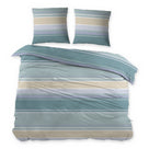 Sleepnight dekbedovertrek flanel Paulien turquoise