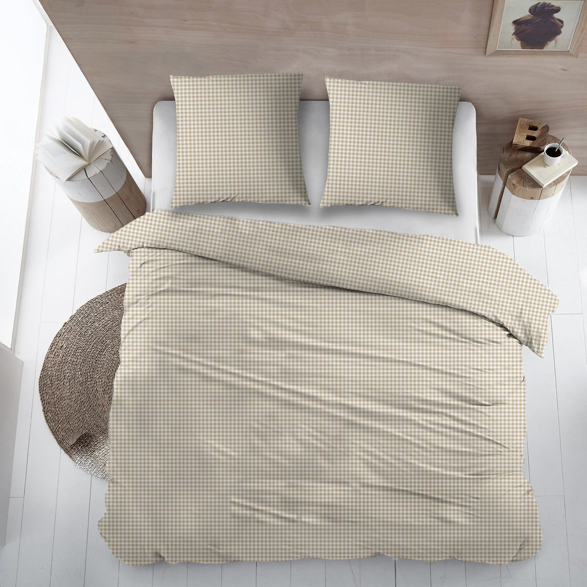Sleepnight lakenset flanel Peppa beige