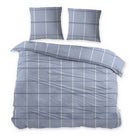 Sleepnight dekbedovertrek flanel Pommelin blauw
