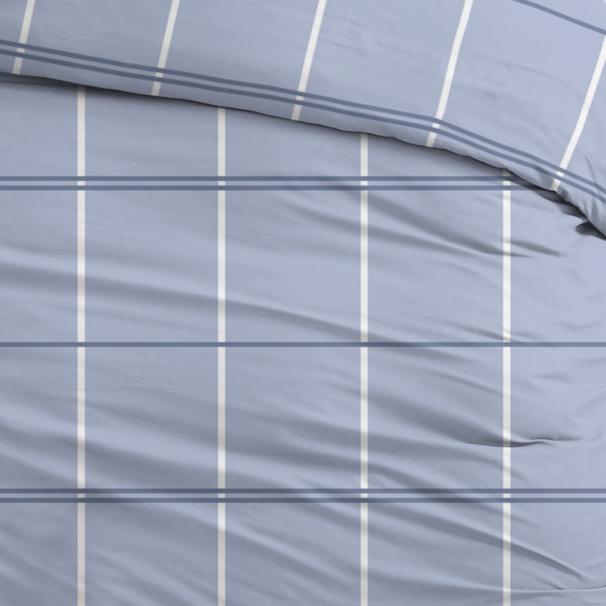Sleepnight lakenset flanel Pommelin blauw