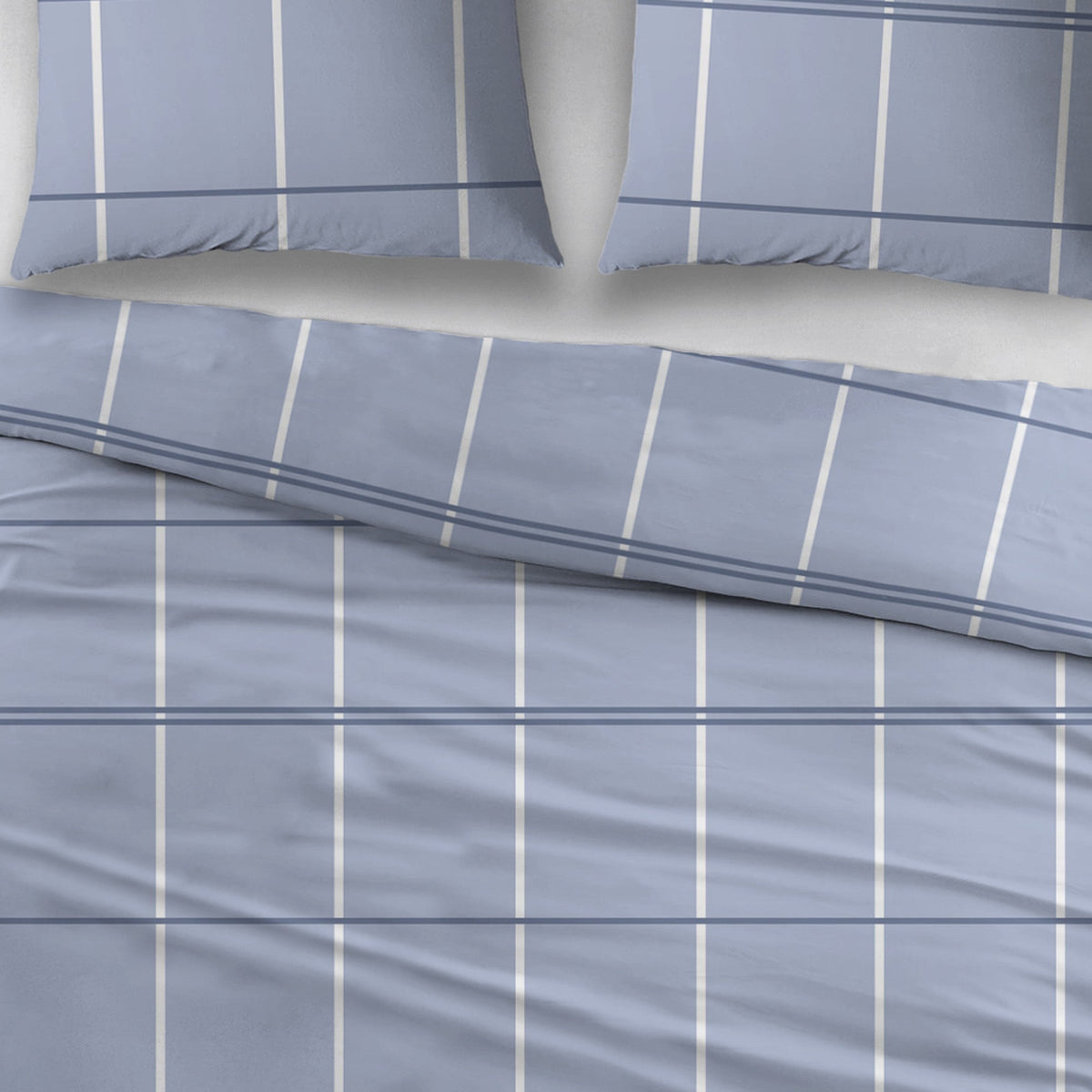 Sleepnight lakenset flanel Pommelin blauw