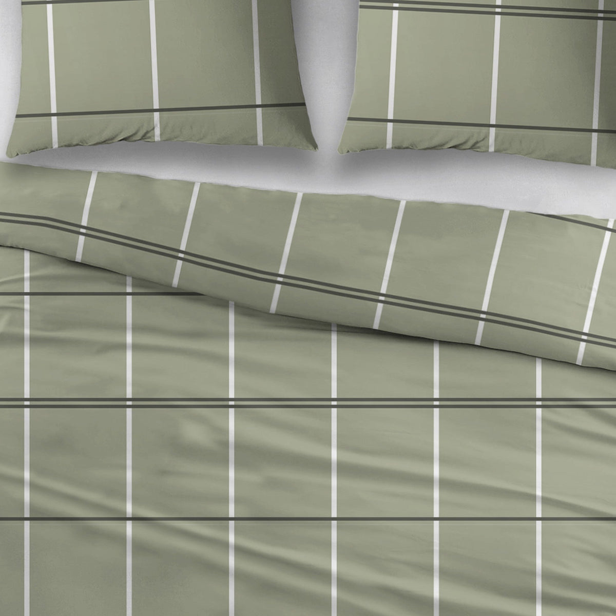 Sleepnight lakenset flanel Pommelin groen