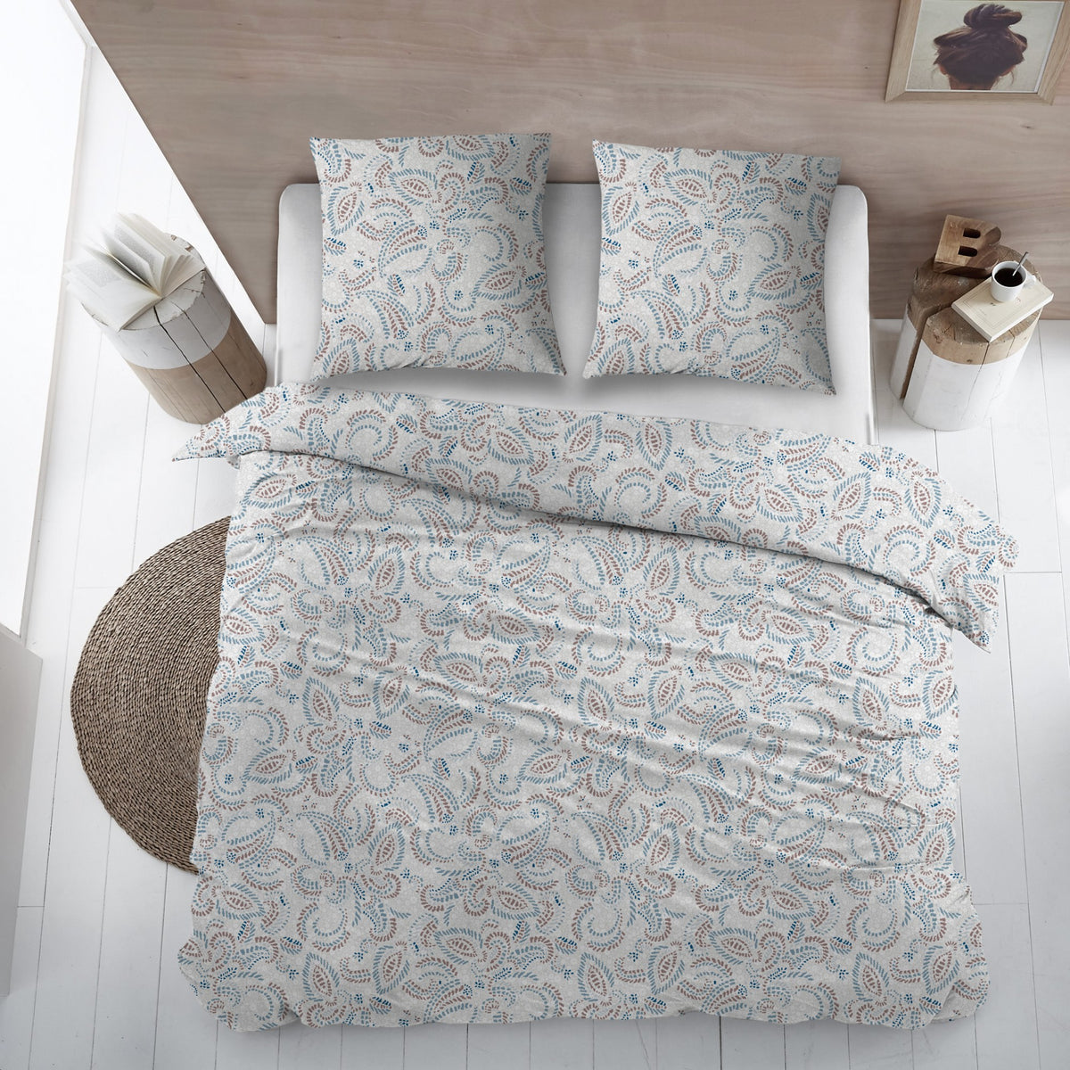 Sleepnight dekbedovertrek percale Chou bleu