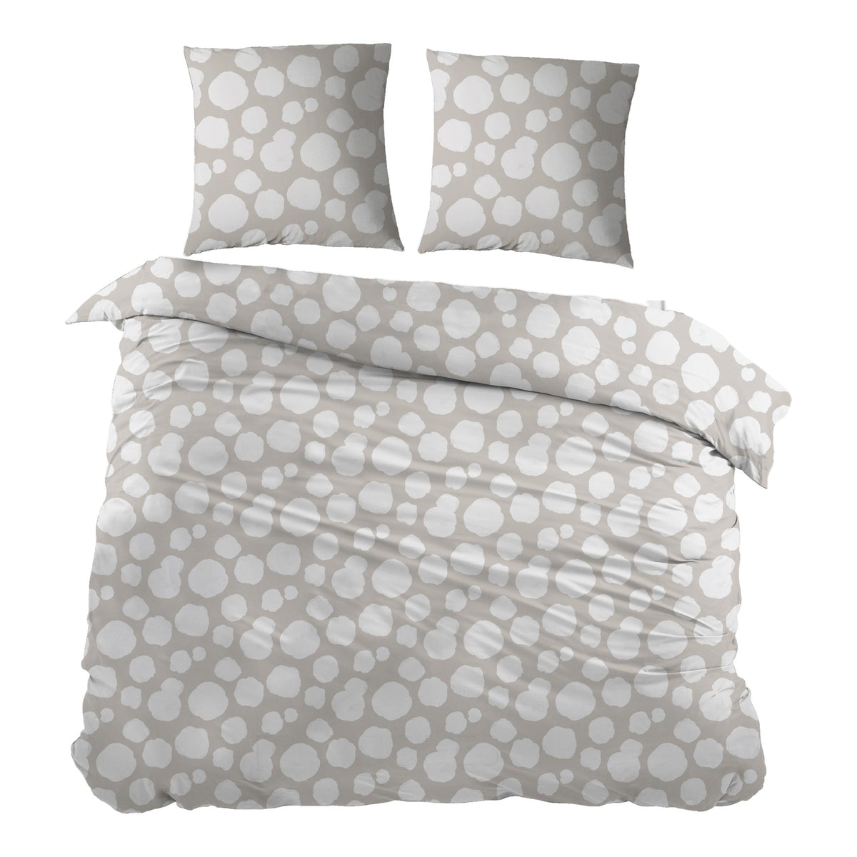Sleepnight dekbedovertrek percale Framboises beige