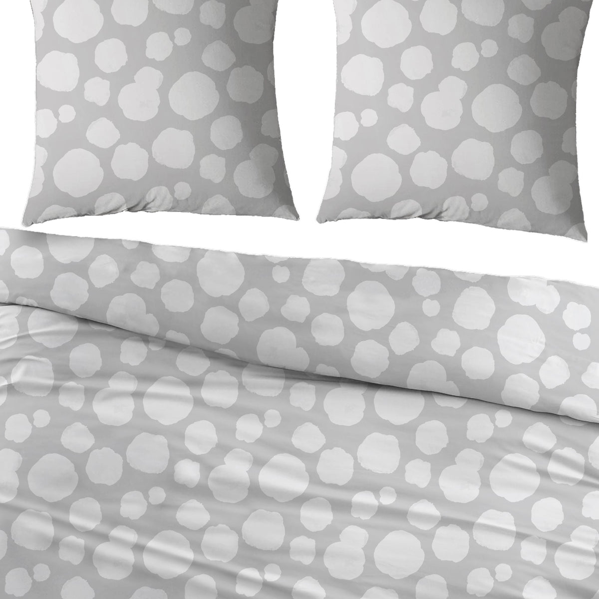 Sleepnight dekbedovertrek percale Framboises gris