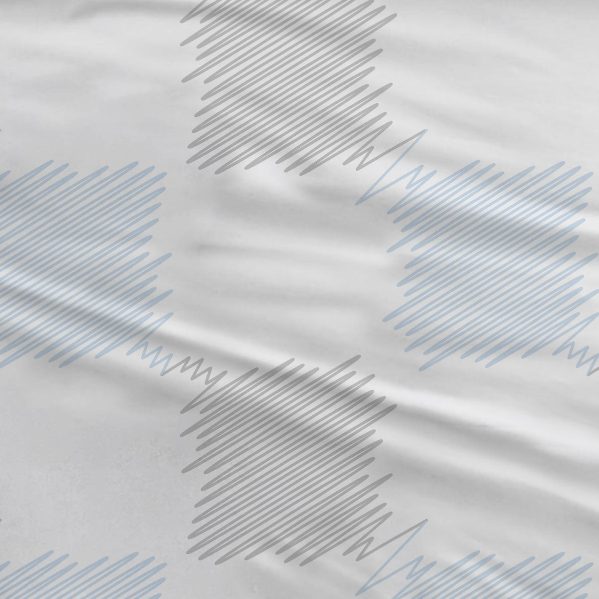 Sleepnight dekbedovertrek percale Oranges bleu gris