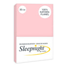Sleepnight hoeslaken flanel 30 cm roze